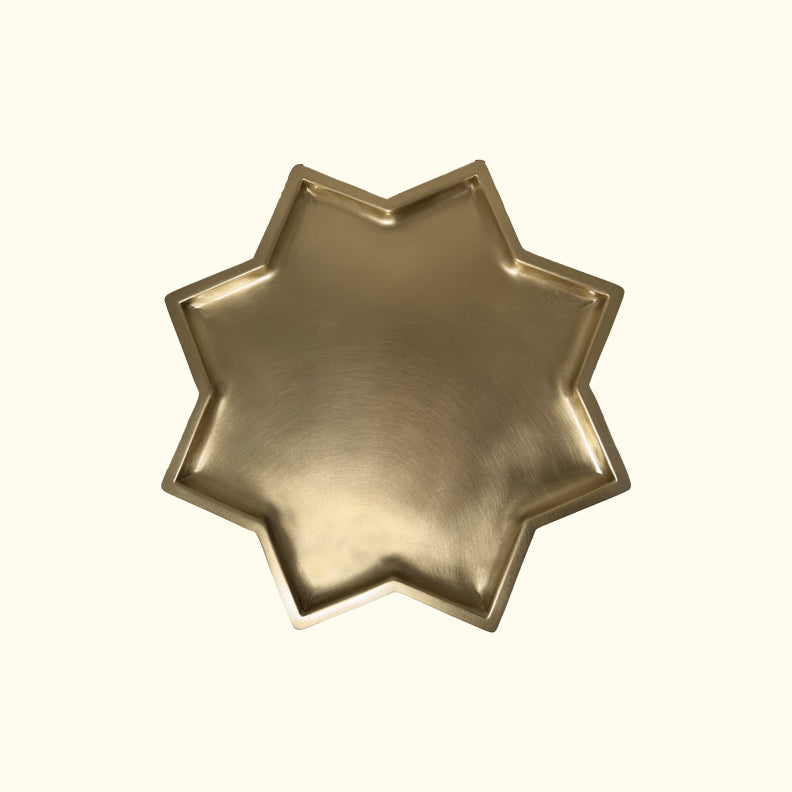 Gold 8 Pointed Star Platter